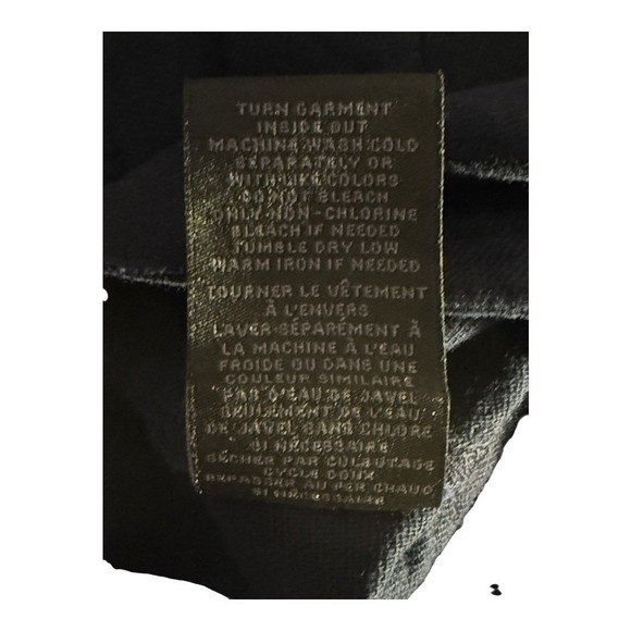 MAGASCHONI MAN Navy Blue Cotton Chore Jacket Button Front Workwear Size Small - Picture 6 of 9